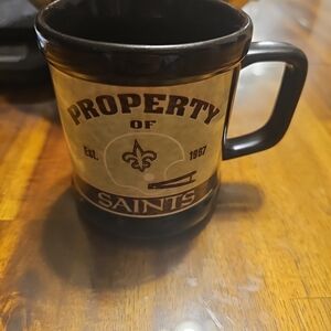 Saints Black and Tan Mug